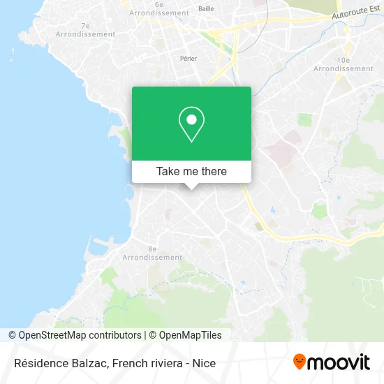 Résidence Balzac map