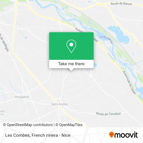 Les Combes map