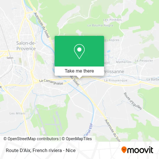 Route D'Aix map