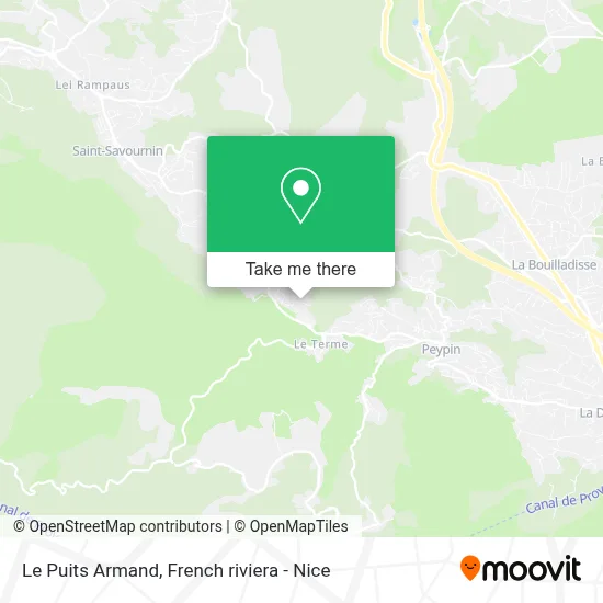 Le Puits Armand map