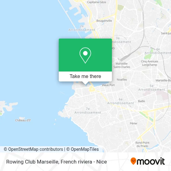 Rowing Club Marseille map