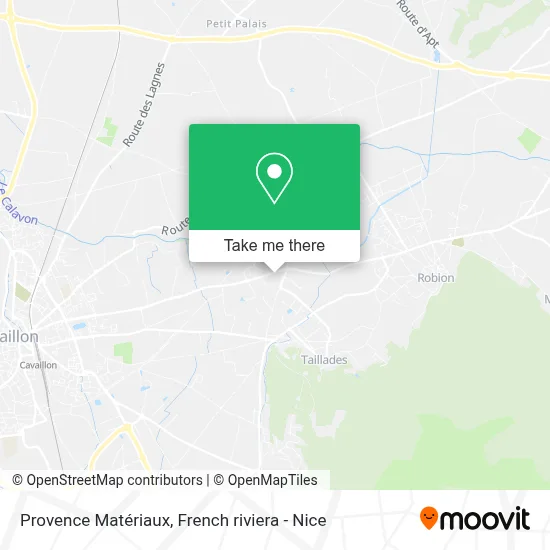 Provence Matériaux map