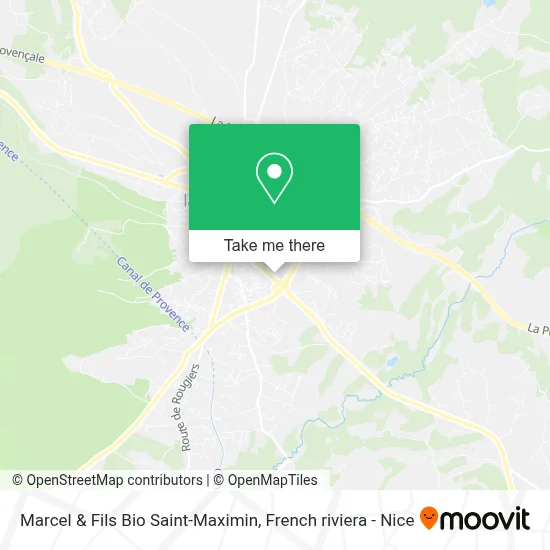 Marcel & Fils Bio Saint-Maximin map