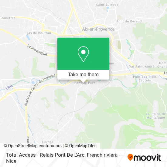 Total Access - Relais Pont De L'Arc map