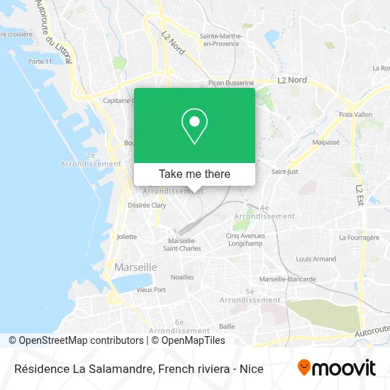 Résidence La Salamandre map