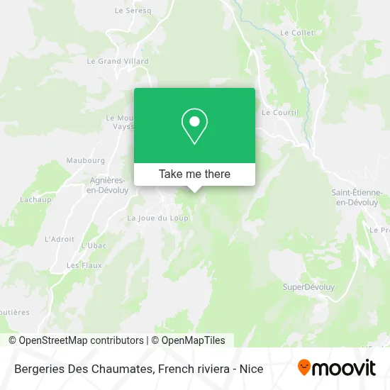 Bergeries Des Chaumates map