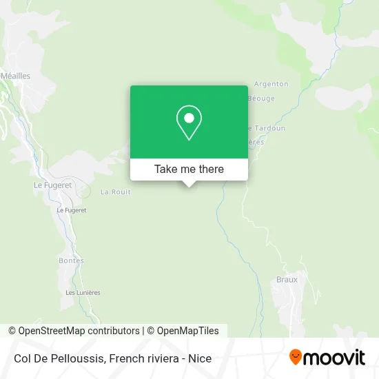 Col De Pelloussis map