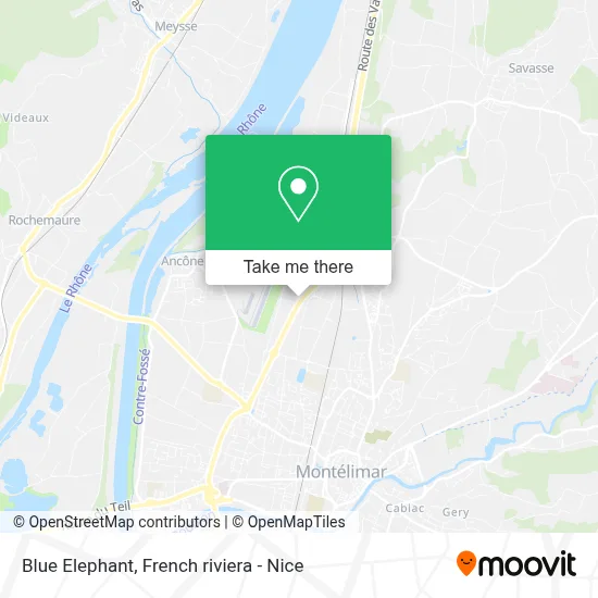 Elephant Bleu map