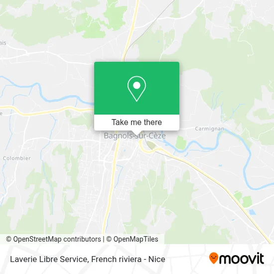 Laverie Libre Service map