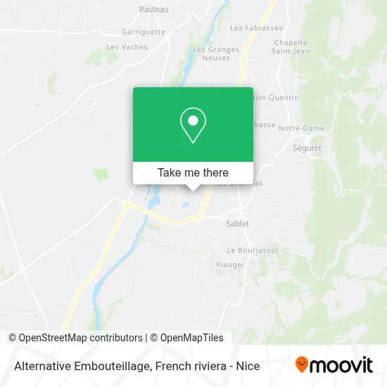 Alternative Embouteillage map