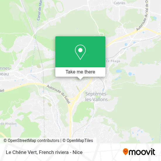 Le Chêne Vert map