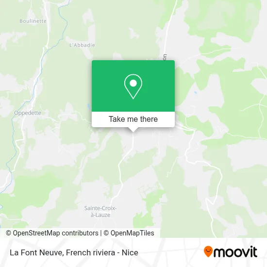 La Font Neuve map