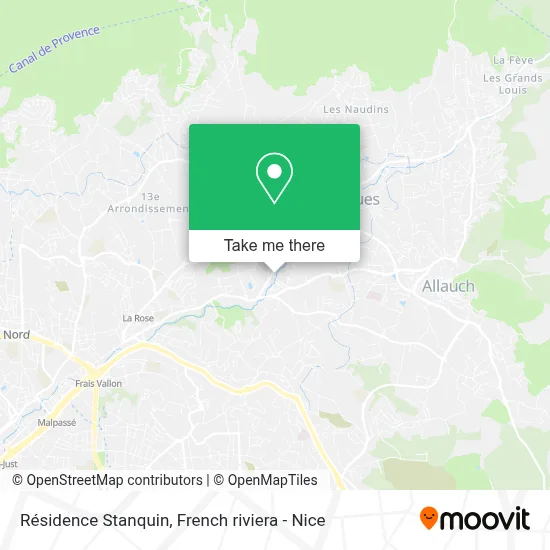 Résidence Stanquin map