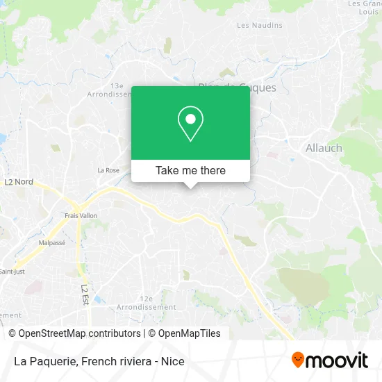 La Paquerie map