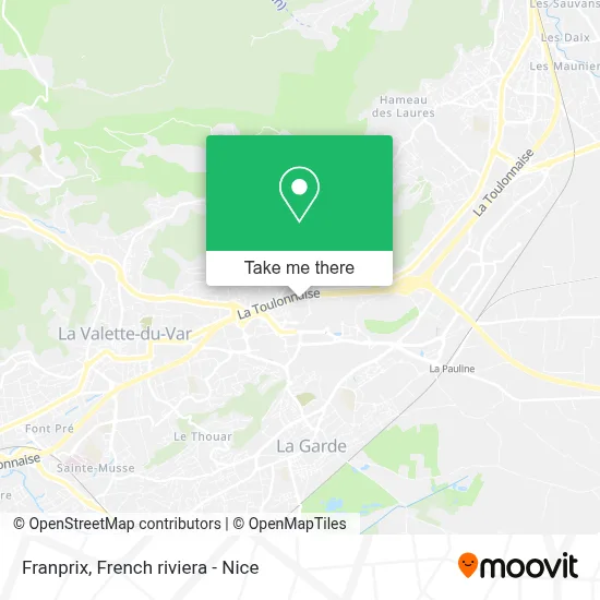 Franprix map