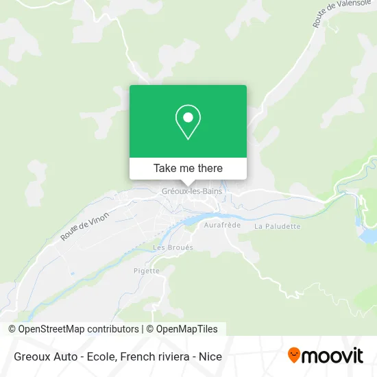 Greoux Auto - Ecole map