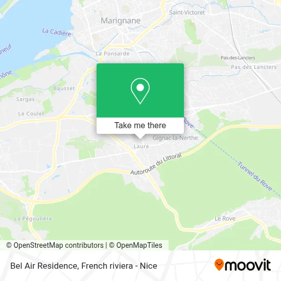 Résidence Bel Air map