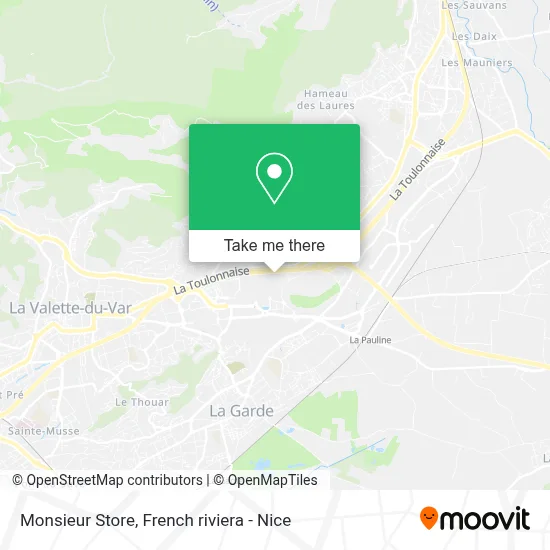 Monsieur Store map