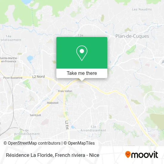 Résidence La Floride map