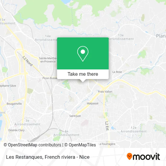 Les Restanques map
