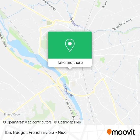 Ibis Budget map