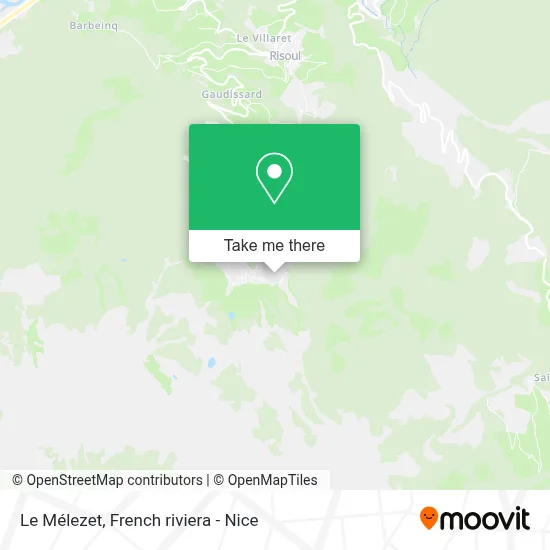 Le Mélezet map