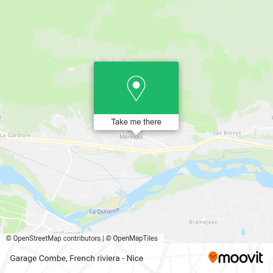 Garage Combe map