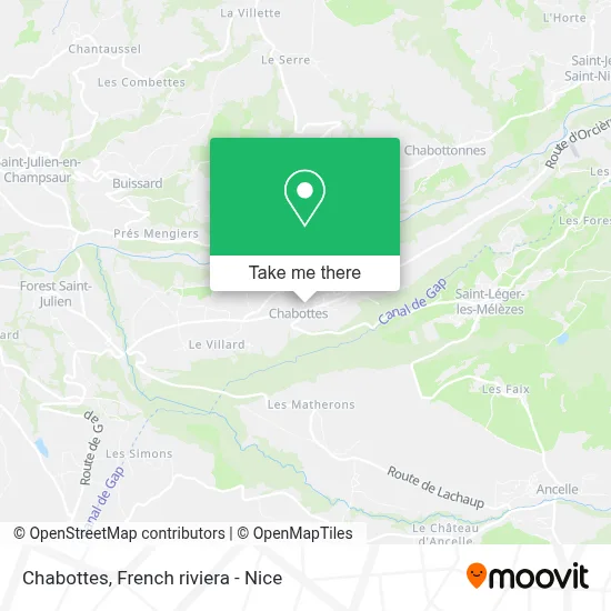 Chabottes map