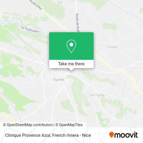Clinique Provence Azur map