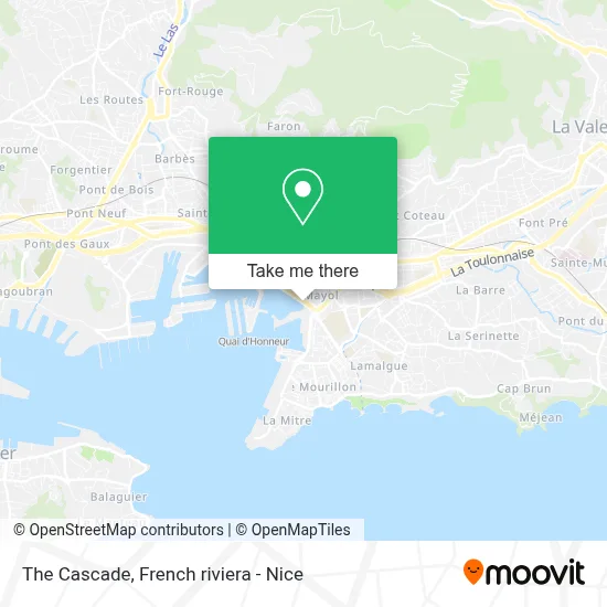 La Cascade map