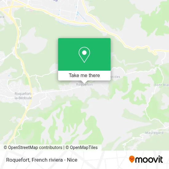 Roquefort map