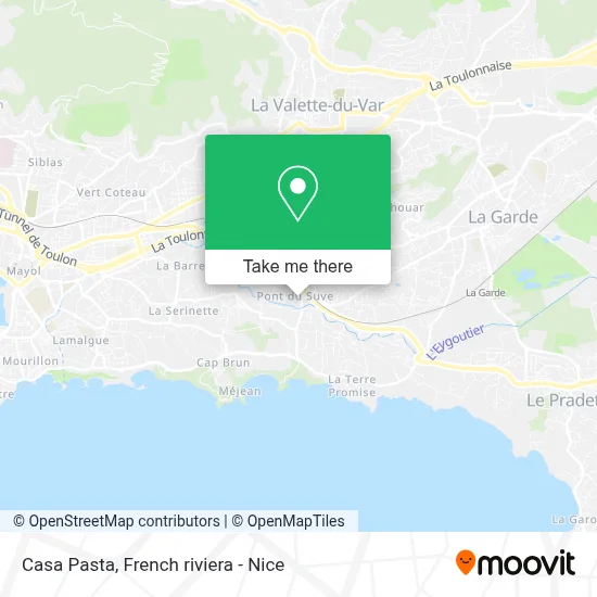 Casa Pasta map