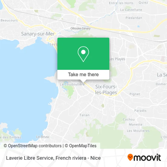 Laverie Libre Service map