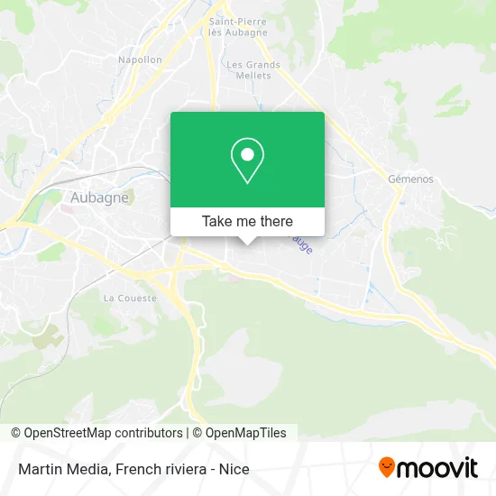Martin Media map