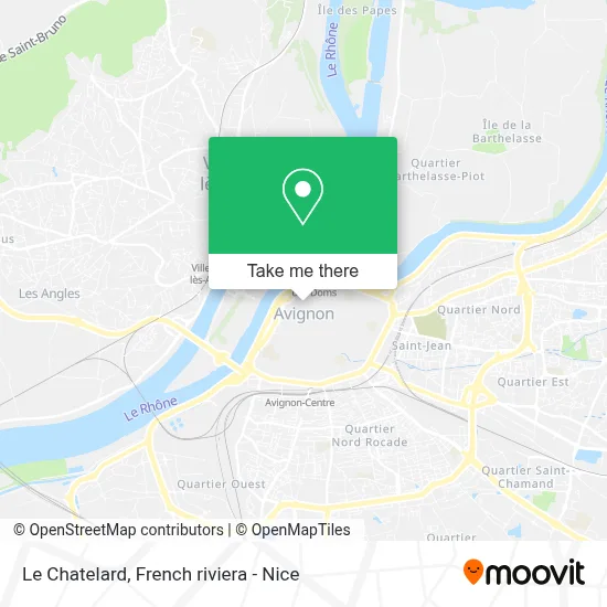 Le Chatelard map