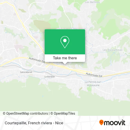 Courtepaille map