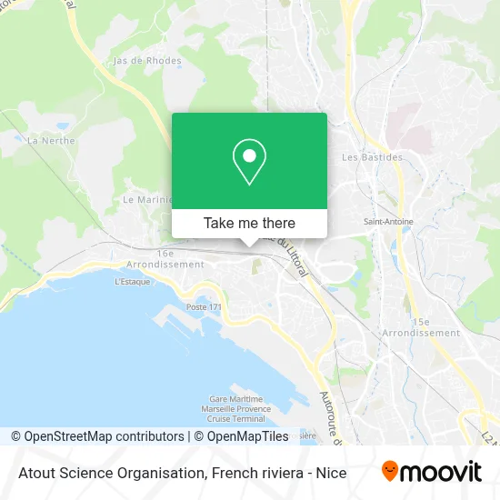 Atout Science Organisation map