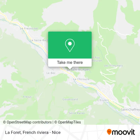 La Foret map