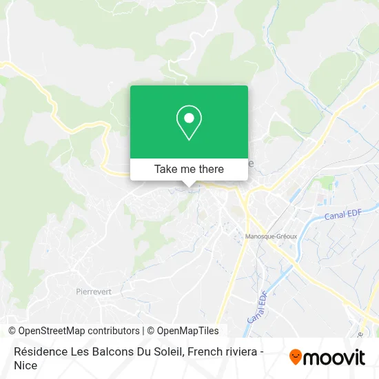 Résidence Les Balcons Du Soleil map