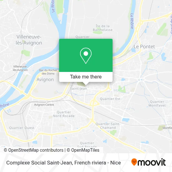 Complexe Social Saint-Jean map