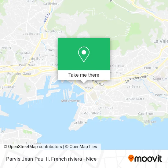 Parvis Jean-Paul II map
