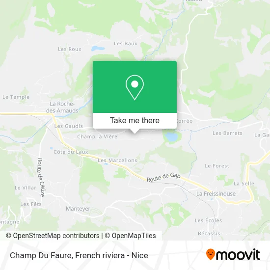 Champ Du Faure map