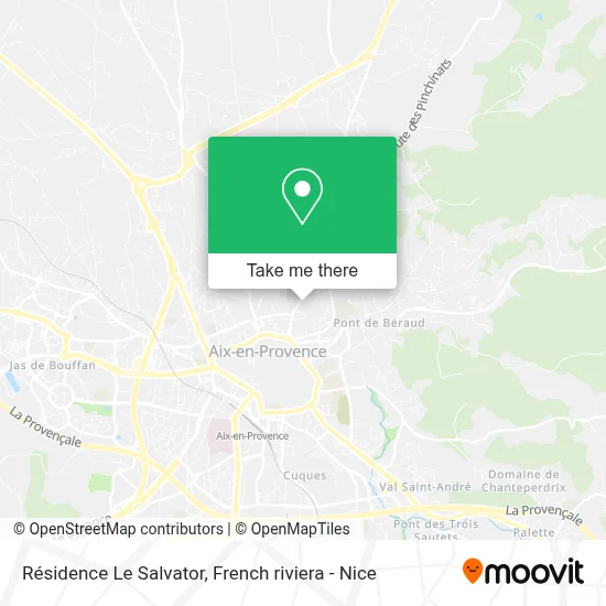 Résidence Le Salvator map