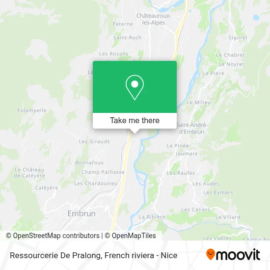 Ressourcerie De Pralong map