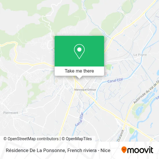 Résidence De La Ponsonne map