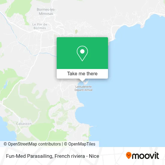 Fun-Med Parasailing map