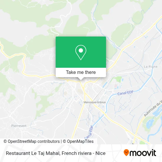 Restaurant Le Taj Mahal map