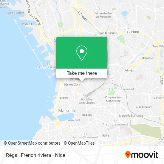 Régal map