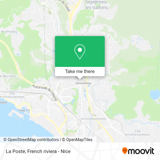 La Poste map