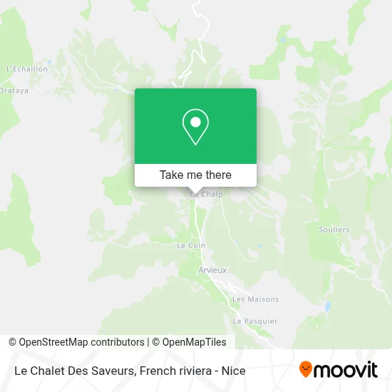 Le Chalet Des Saveurs map